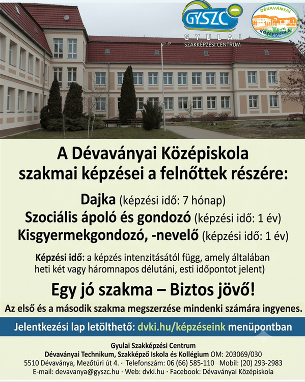 Képzéseink felnőttek részére