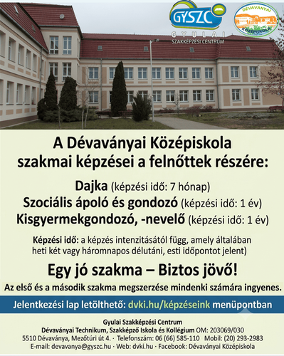 Képzéseink felnőttek részére